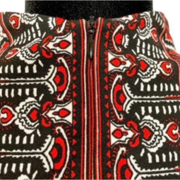 Marc Bower Unlimited Red And Black Tribal Dress - Size 1X - Unique Dress - Picture 8 of 10